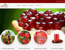 Tablet Screenshot of iranpomegranate.com